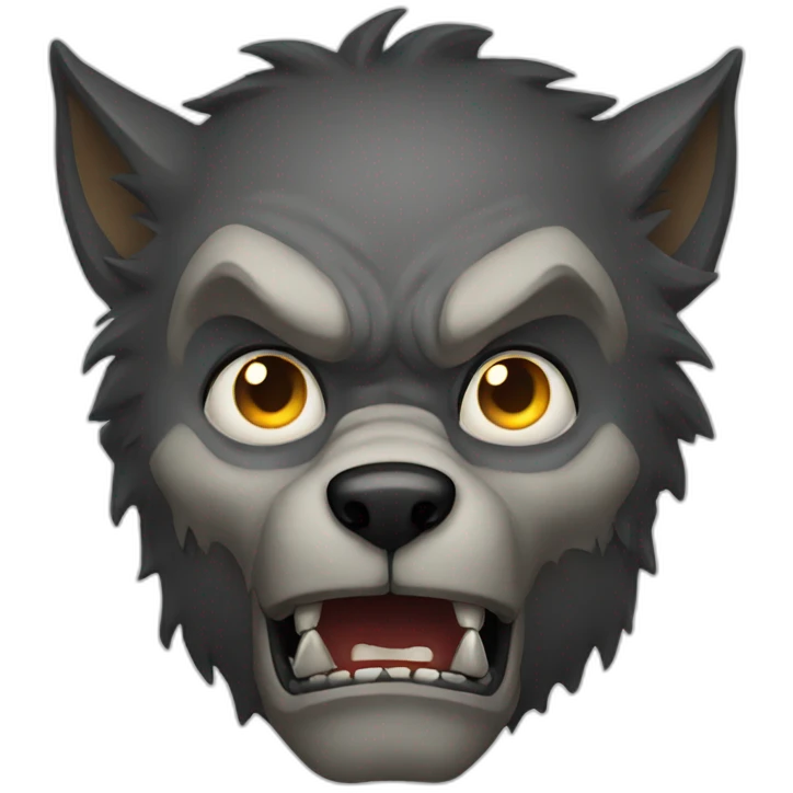 scary werewolf emoji