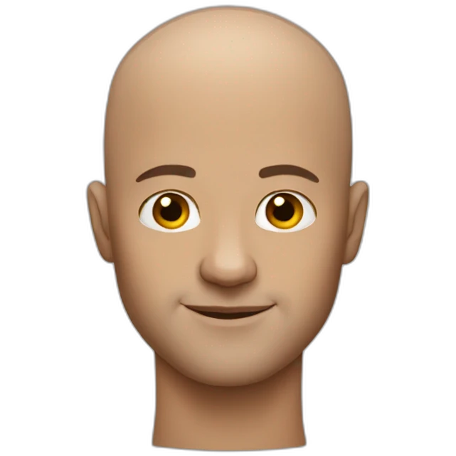 cool man without hair emoji