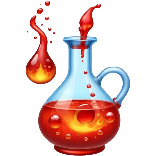 magic potion fire bottle emoji