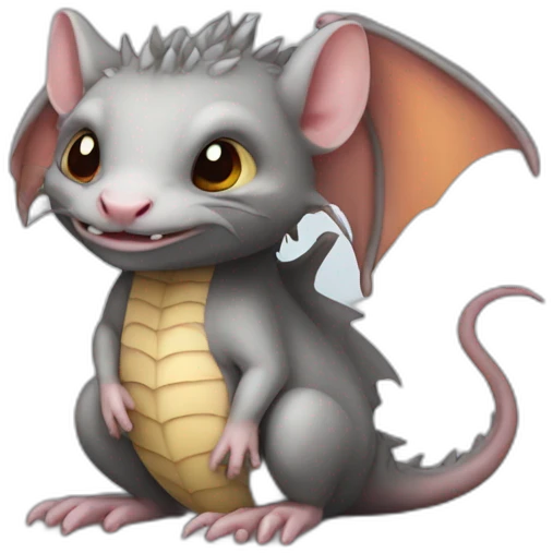 Rat dragon emoji