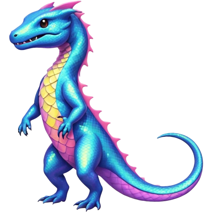 Sparkly Shiny Pastel Salandit (full body) emoji