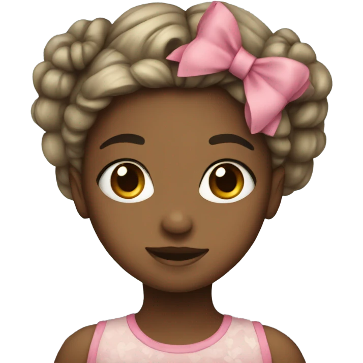 Girl with bow emoji