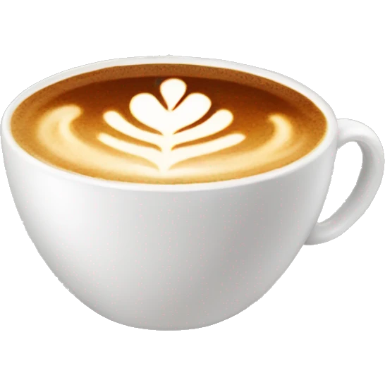 a warm cappuccino  emoji