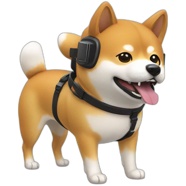 shiba inu in vr headset emoji