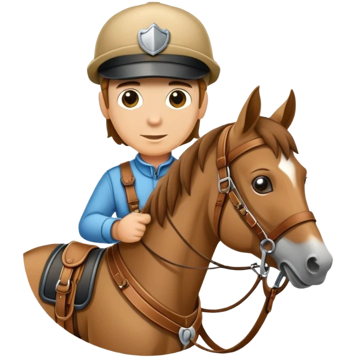 harness horse driver emoji