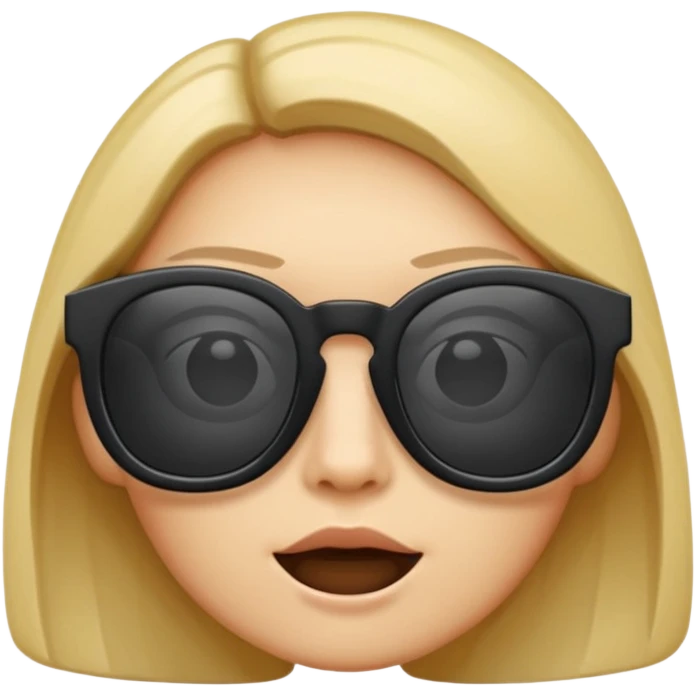 Black glasses emoji