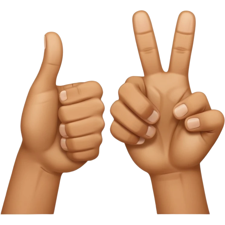  both thumbs-up and thumbs-down  emoji