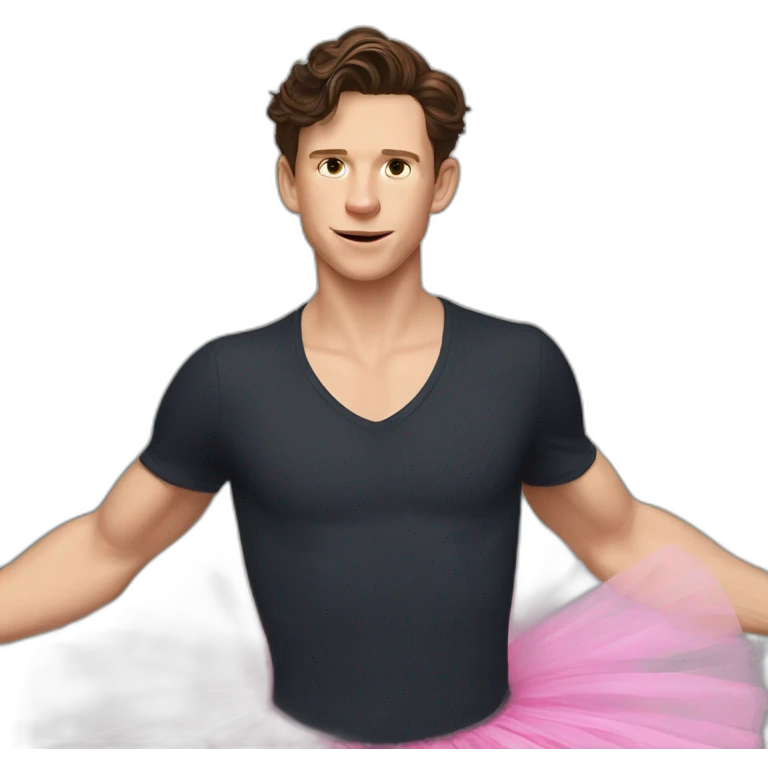 tom holland wearing a tutu emoji