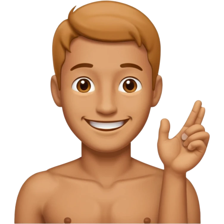 Man showing his penis  emoji