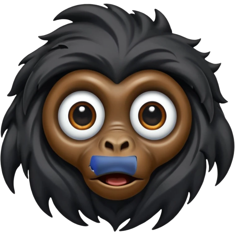 apes freaking out as black hole forms before them emoji