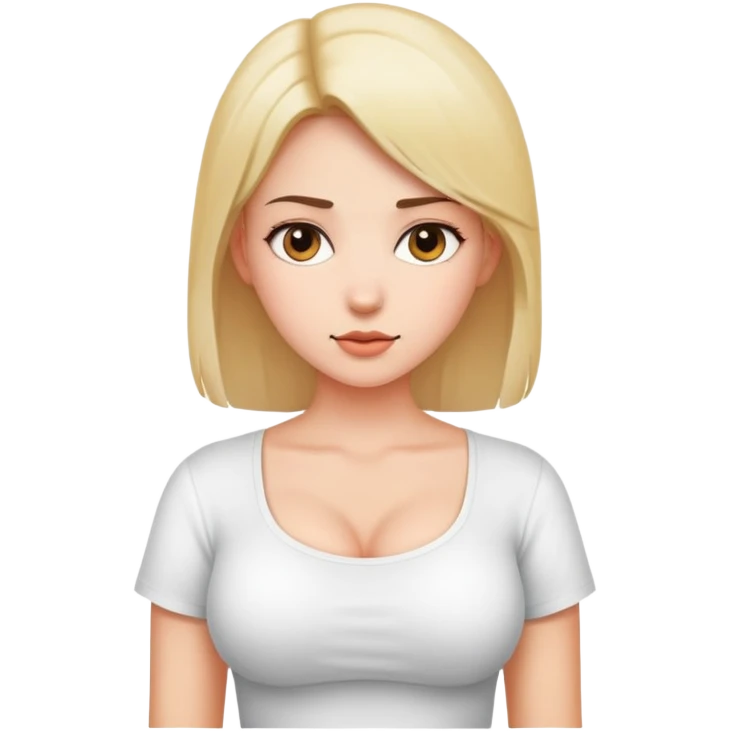 Girl with boobs emoji