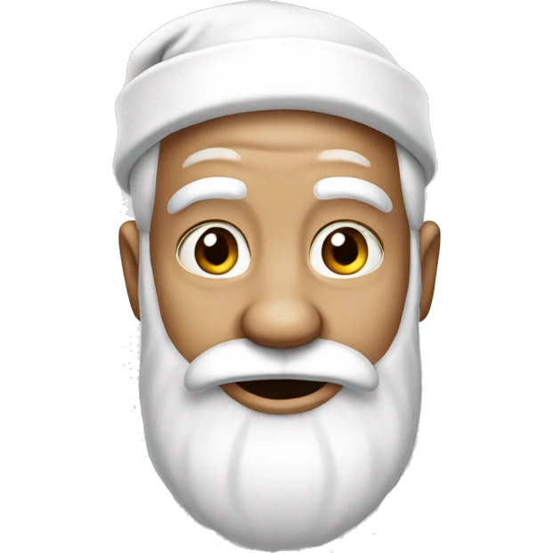 WHITE Santa Claus not dark emoji