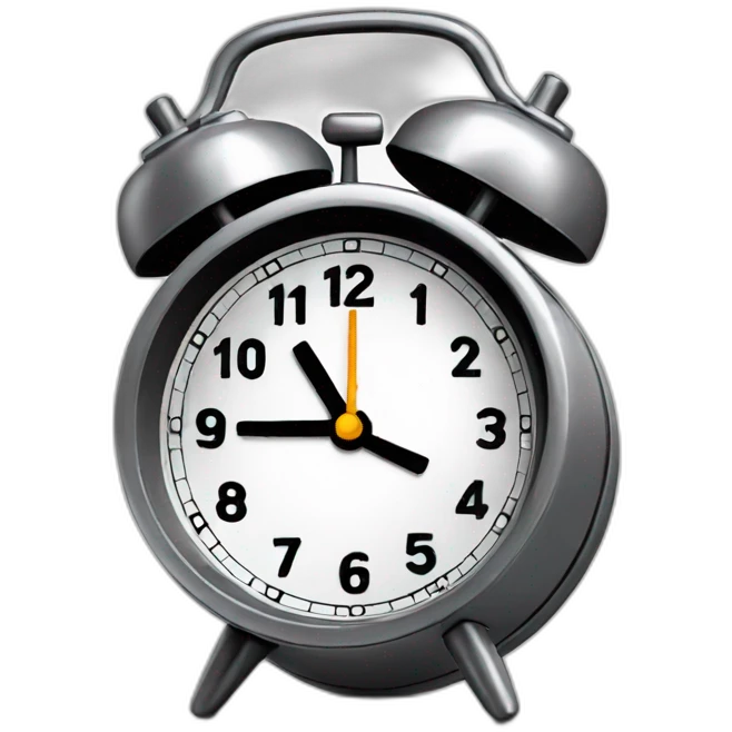 1337 alarm clock emoji