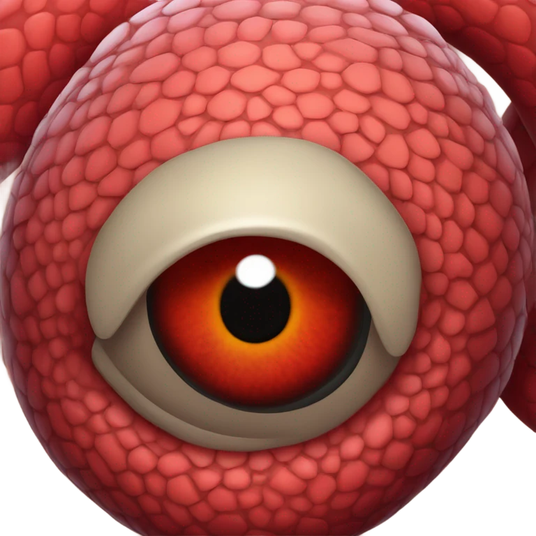 Red snake head emoji