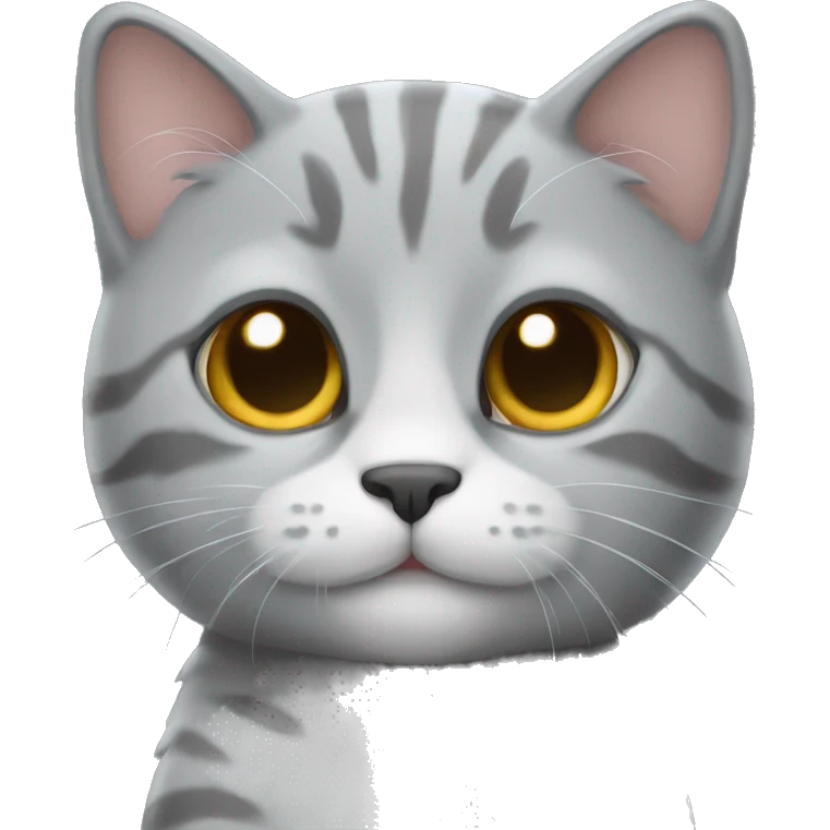Gray kitty emoji