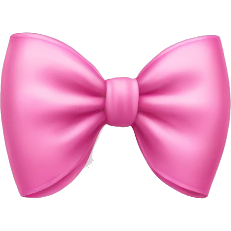 Cute pink aesthetic bow emoji
