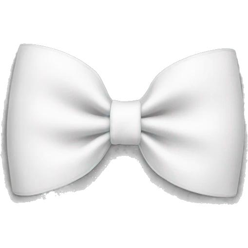 A white bow emoji