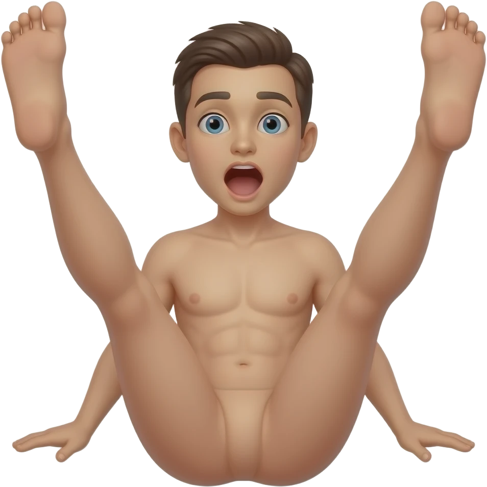 Emoji feet up spreading ahh n3ked emoji