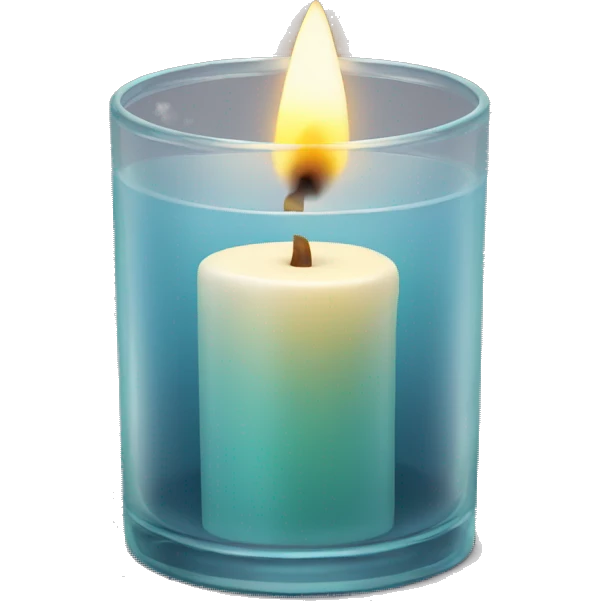 Candle in glass emoji