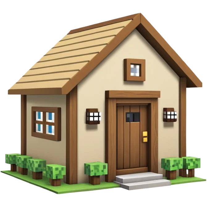 Minecraft house emoji