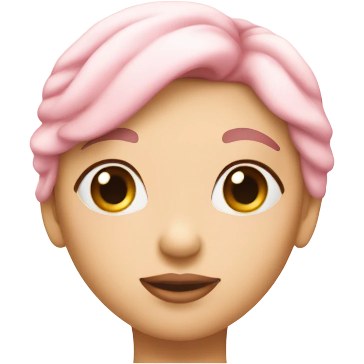 Coquette light pink heart emoji