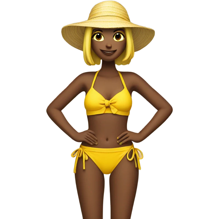 Yellow bikini emoji emoji