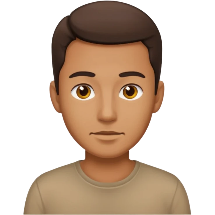 man wear brown shirt emoji