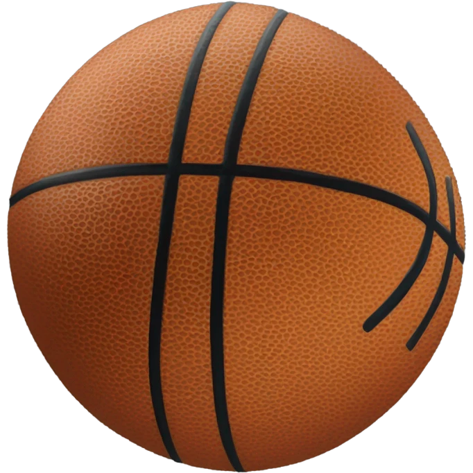 Balon negro básquet  emoji