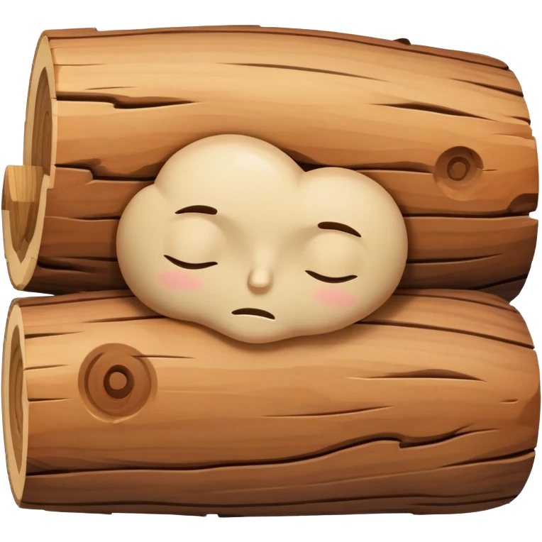 Log body with my head sleeping log body emoji