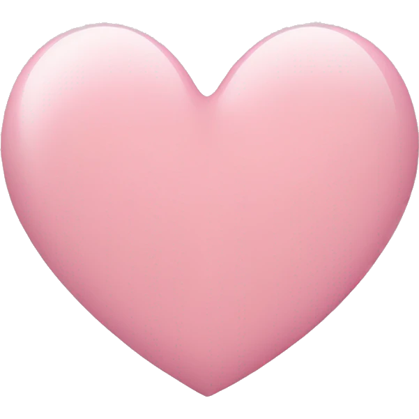 Light pink heart emoji