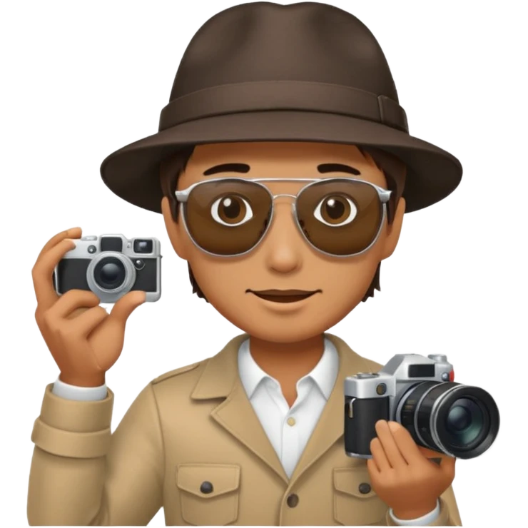 man with camera emoji