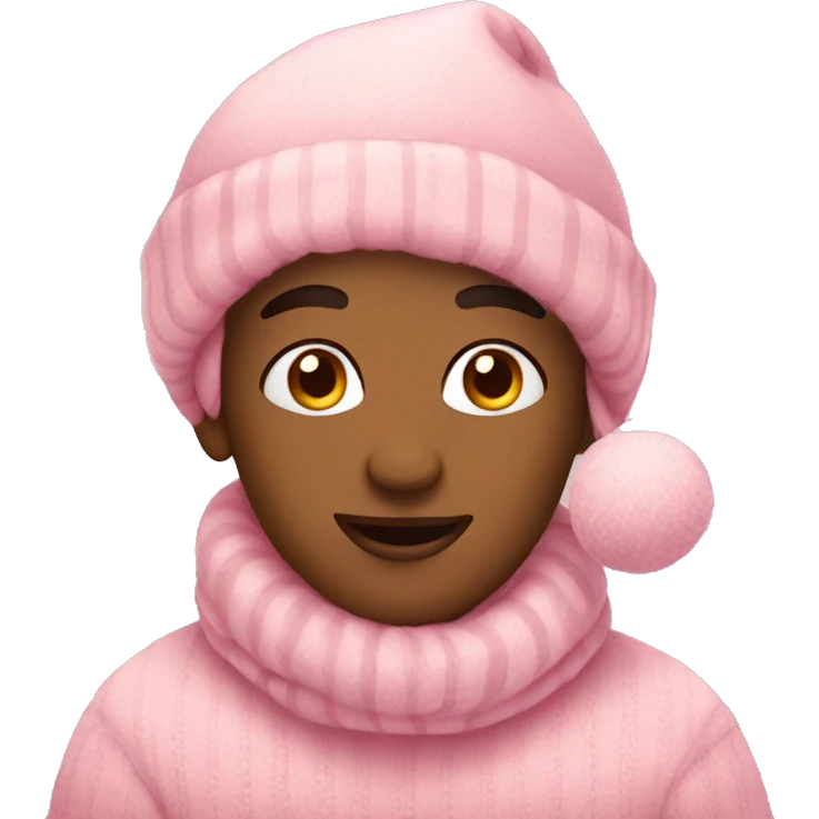 Cozy pink Christmas  emoji