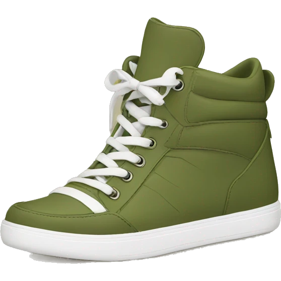 olive color sneakers emoji