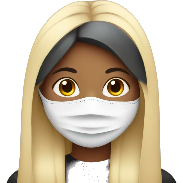 girl with mask emoji