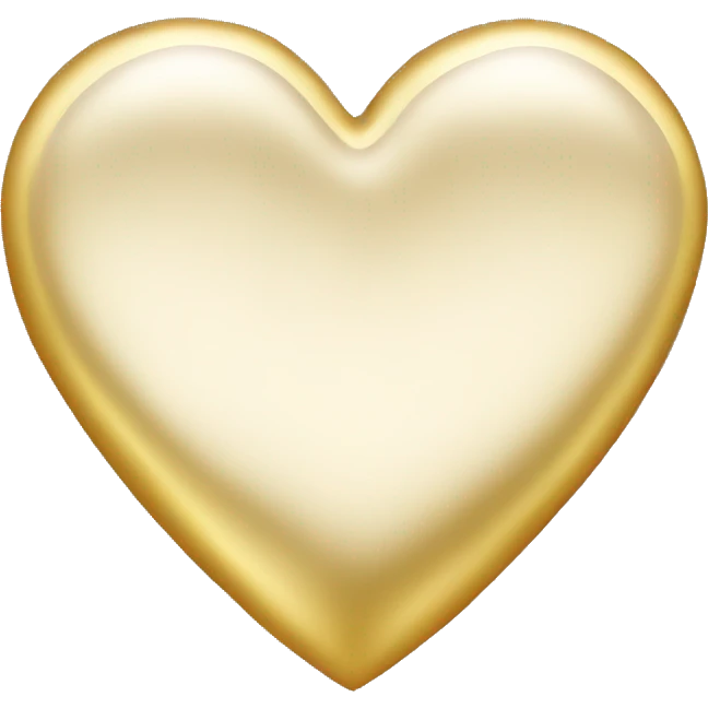 Heart made of gold emoji