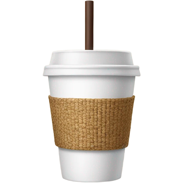 Coffee cup with straw  emoji