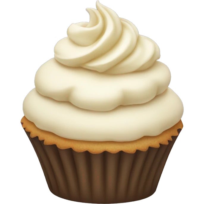 vanilla cupcake emoji