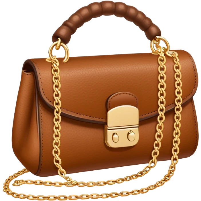 brown mui mui bag emoji