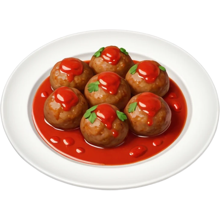meatballs on plate emoji