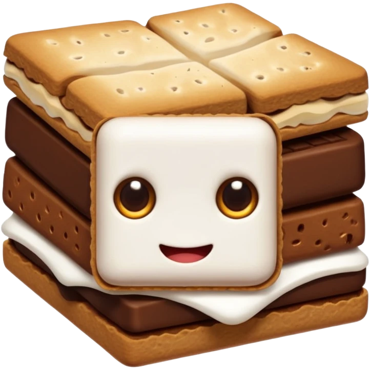 smores with eyes cute emoji