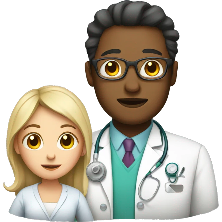 pregnant woman and a doctor emoji