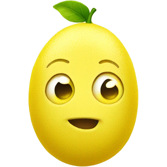 Cute lemon emoji