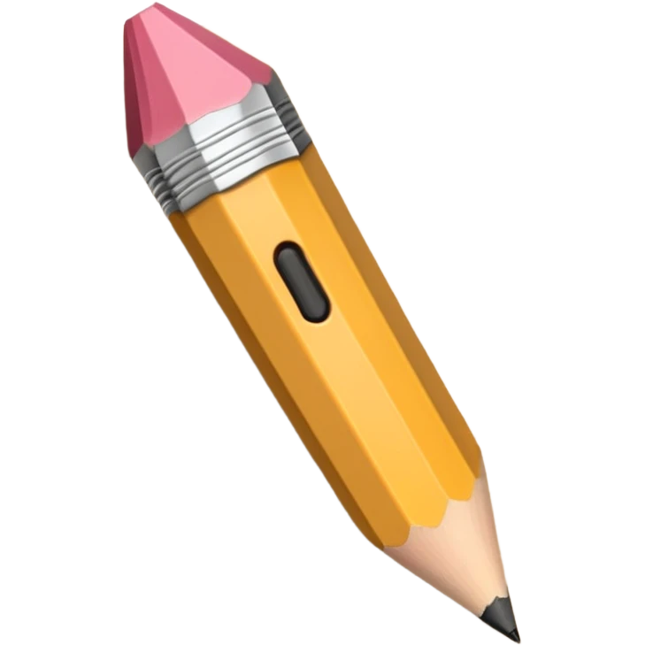 a pencil and paper emoji