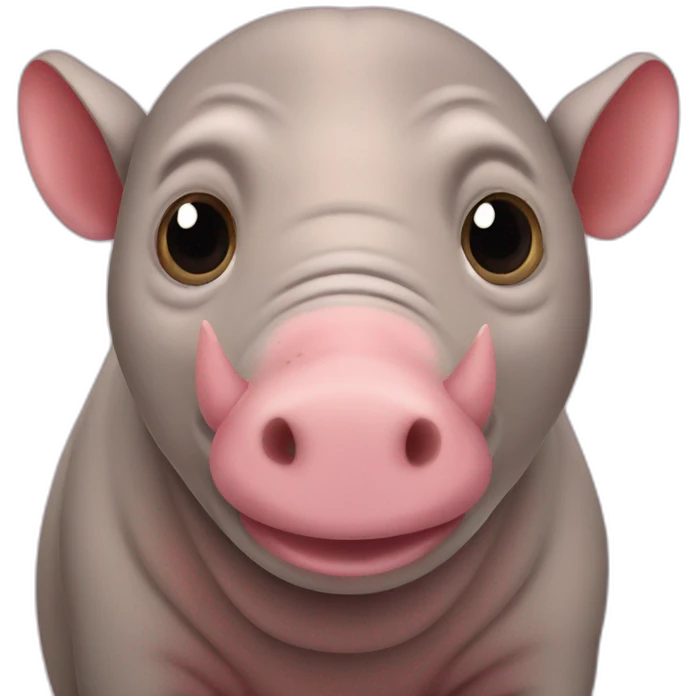 Pink Babirusa emoji