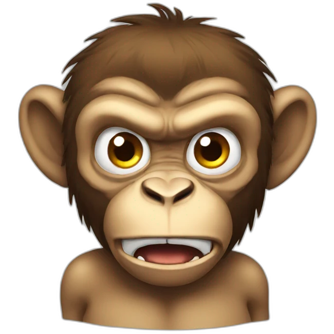 angry monkey emoji