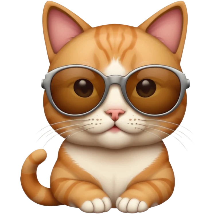 Cat wearing sunglasses emoji