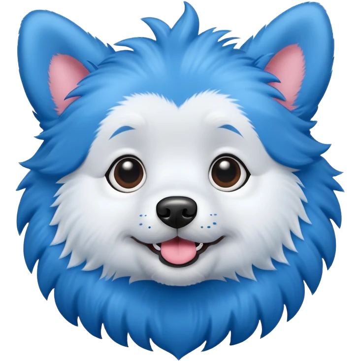 ￼ blue dog emoji