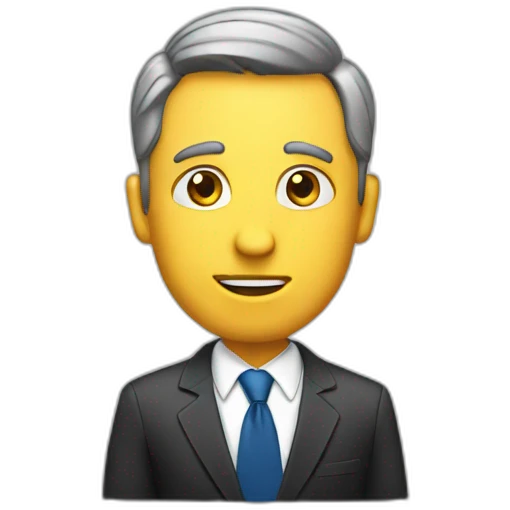 BusinessMan discussing  emoji
