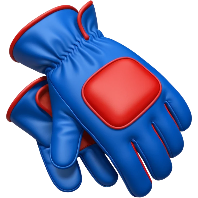  #1 glove first finger up  in blue (#00A3E0) and red (#F9423A)  emoji