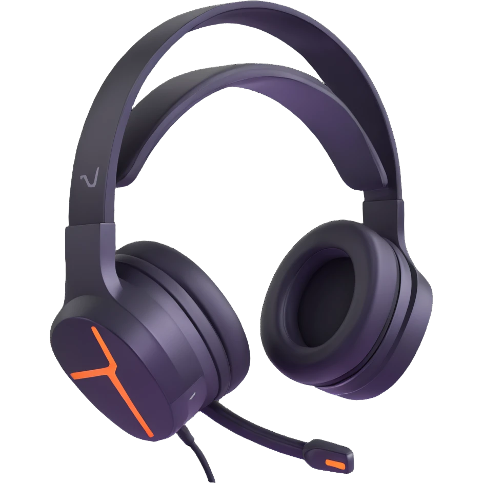 futuristic gaming headset server logo emoji